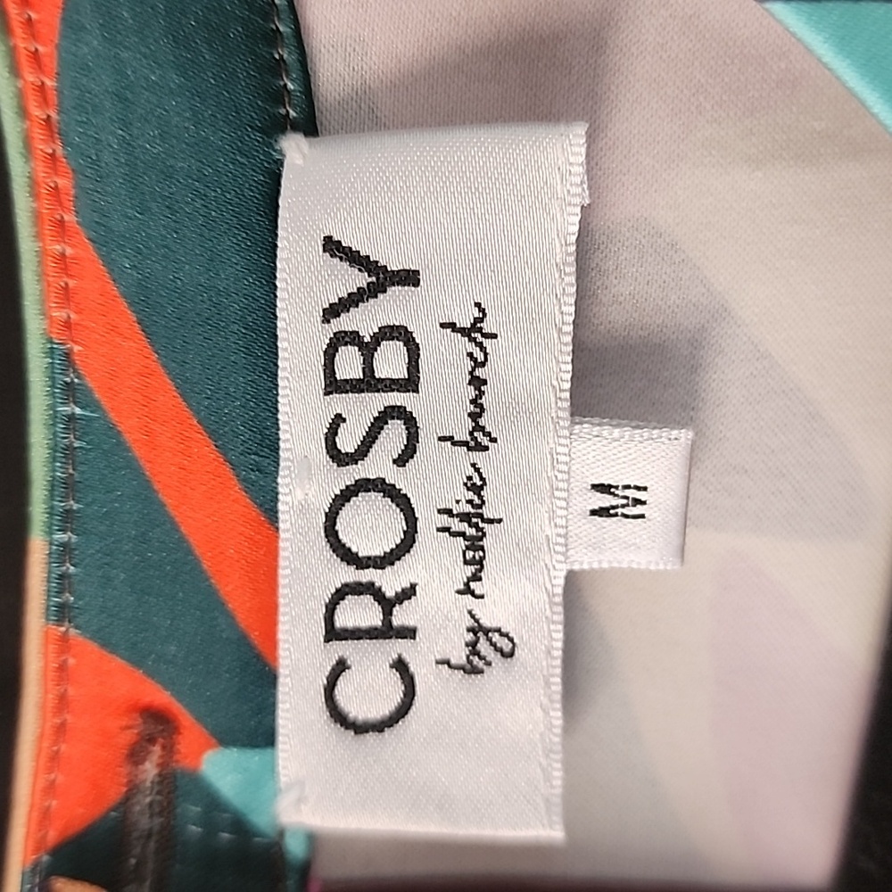 CROSBY by Mollie Burch Leopard Jungle Print Multicolor Abstract Top & Pants Set - Picture 9 of 9
